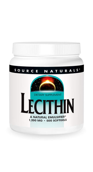 Source Naturals Lecithin 1200 mg, A Natural Emulsifier - 500 Softgels