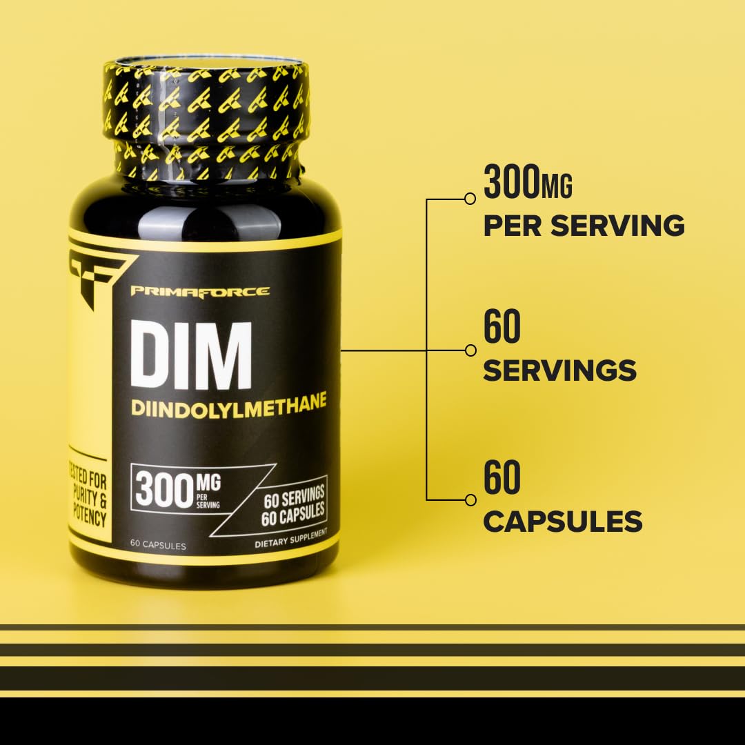 Primaforce DIM Supplement (Diindolylmethane) 300mg, 60 Capsules