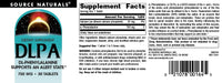 Thumbnail for Source Naturals DLPA DL-Phenylalanine Supplement That Supports an Alert State* - 750 mg - 30 Tablets