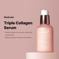 Thumbnail for Medicube Triple Collagen Serum 1.85 fl.oz - Nourish dull skin with Triple Collagen Complex - A lightweight serum with Niacinamide and Hyaluronic Acid - Korean Skincare
