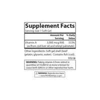 Thumbnail for Carlson - Vitamin A, 10000 IU (3000 mcg RAE), Vision Health, 250 Softgels