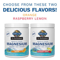 Thumbnail for Garden of Life Whole Food Magnesium Powder, 421.5g - Raspberry Lemon, Vegan, Gluten & Sugar Free