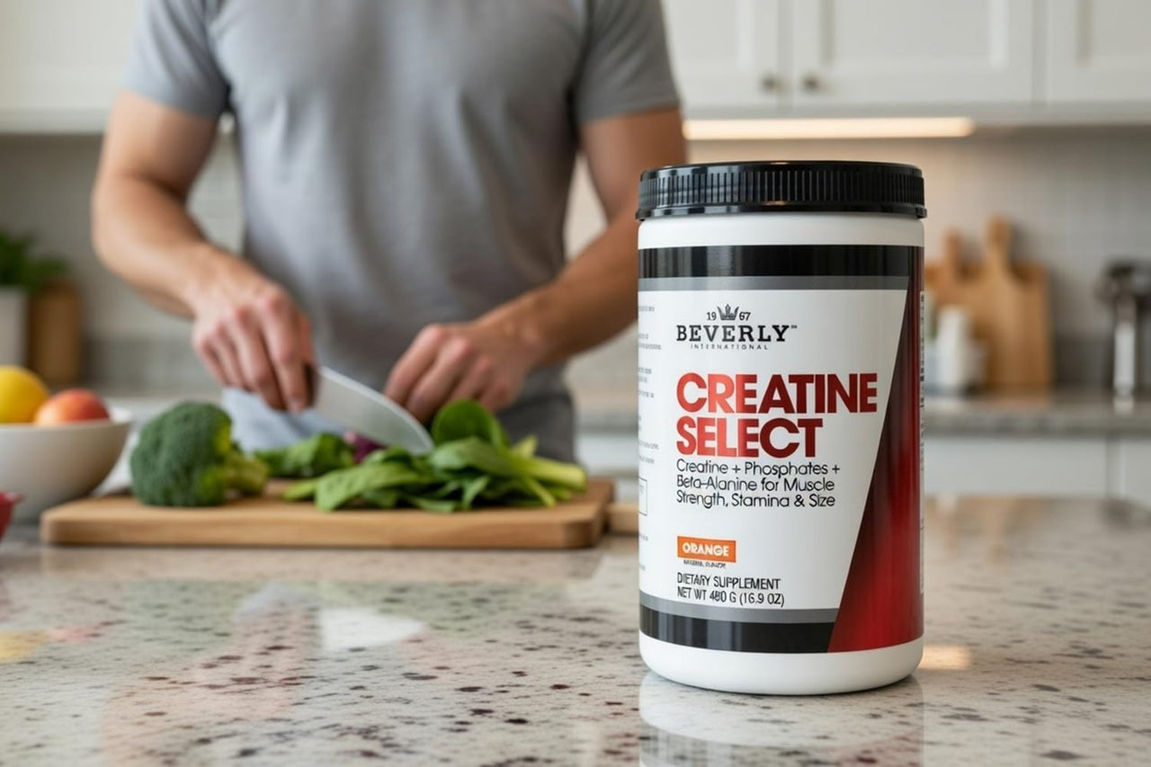 Beverly International Creatine Select with Phosphates, 40 Servings. A Fail-Proof Creatine Monohydrate Formula. Boost Muscle Size, Strength, Endurance and Recovery. for Men and Women. Tastes Like Tang