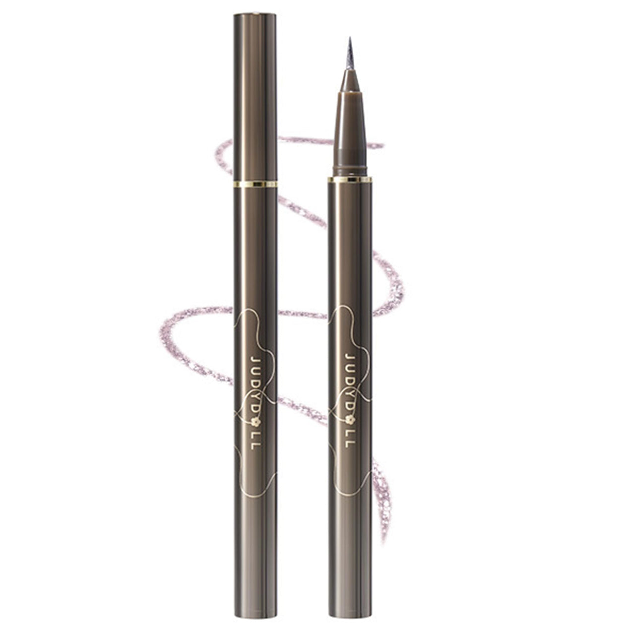 Judy Doll Liquid Eyeliner, Halloween Ultra Fine Liquid Eyeliner Waterproof with Smooth Strong Fibres, Smudge-proof, Longwearing, Smooth Eye Liners with Ultra-Fine Tip (#C02 Luminous Purple Butterly)