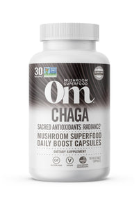 Thumbnail for Om Mushroom Superfood Chaga Mushroom Capsules Supplement, Sacred Antioxidants & Immune Support, 90 Count, 30 Days