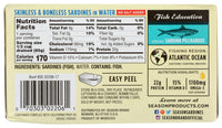 Thumbnail for Seasons Brand Imported Skinless & Boneless Sardines in Water No Salt Added -- 4.25 oz - 3PC