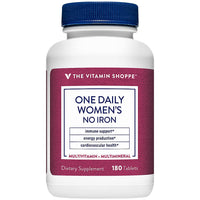 Thumbnail for The Vitamin Shoppe Once Daily Women's Multivitamin with No Iron | 2,000IU Vitamin D3, Multi-Mineral Supplement | Supports Energy Production, Cardiovascular, Immune Health (180 Tablets)