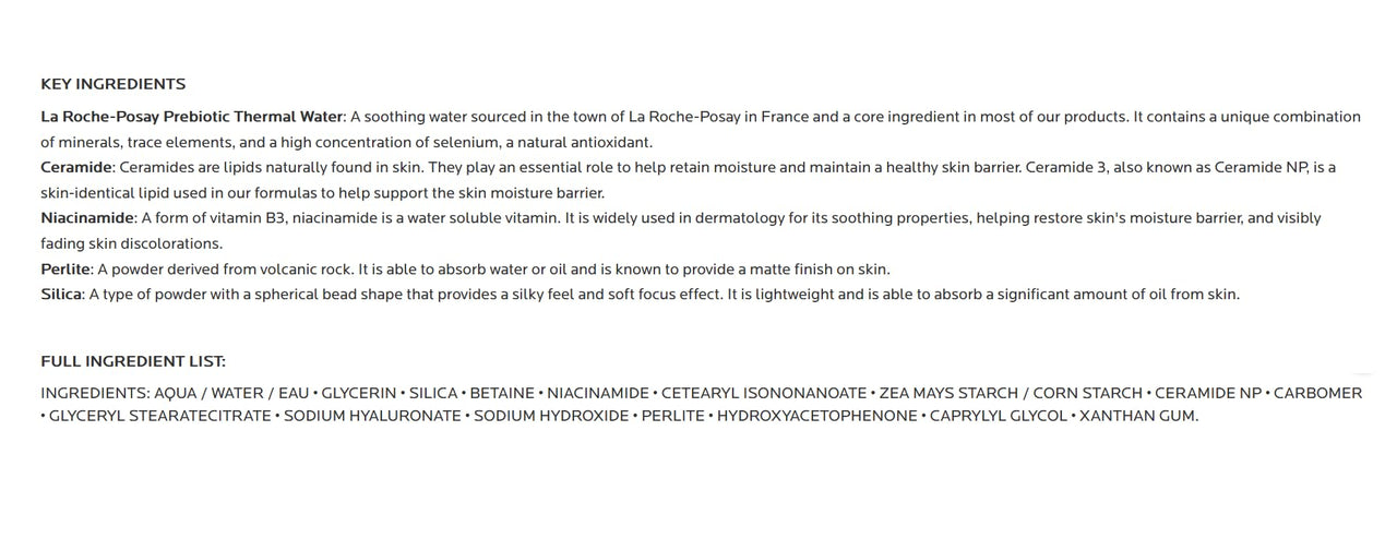 La Roche-Posay Toleriane Double Repair Matte Face Moisturizer, Daily Moisturizer For Oily Skin With Ceramide And Niacinamide For All Skin Tones, Oil Free, Non-Comedogenic