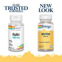 Thumbnail for SOLARAY Rutin - 500 mg per Serving, Rutin Supplement for Men and Women, Bioflavonoids Supplement, Supports Vein & Vascular Health, Blood Circulation, and Wellness - 90 Count VegCaps