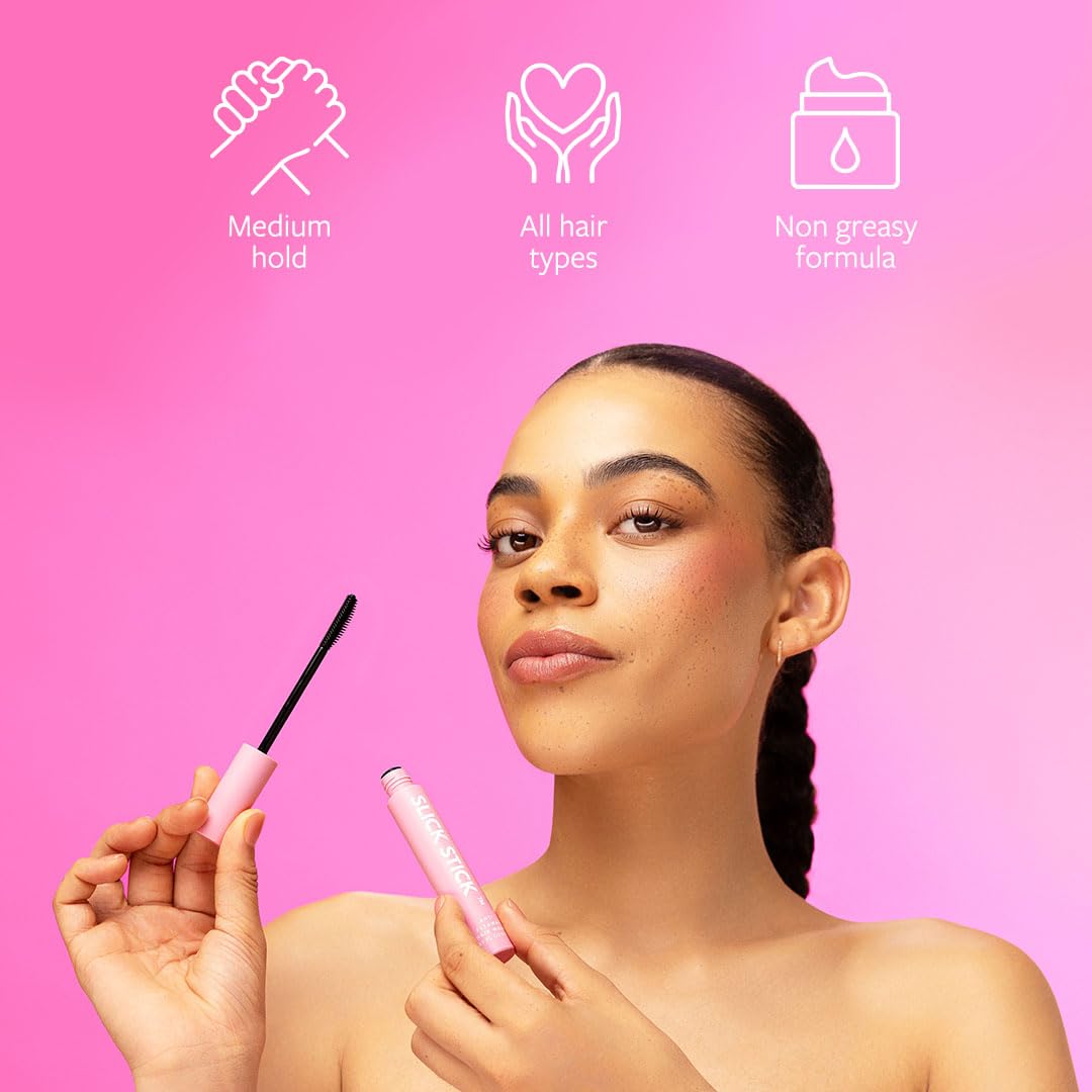 SlickHair Slick Stick Hair Finishing Stick, Hair Stick for Flyaways, Hair Gel Stick for Women and Children, Refreshes and Nourishes Hair, Non Sticky and Non Greasy - 10ml
