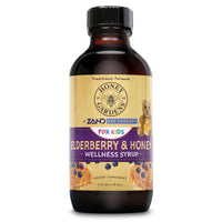 Thumbnail for Honey Gardens Elderberry Syrup for Kids with Honey, Kids Elderberry Syrup, 6.4 mg of Elderberry Honey Syrup with Organic Raw Honey, Organic Echinacea Purpurea and Elderflower, 24 Servings, 4 FL. OZ.