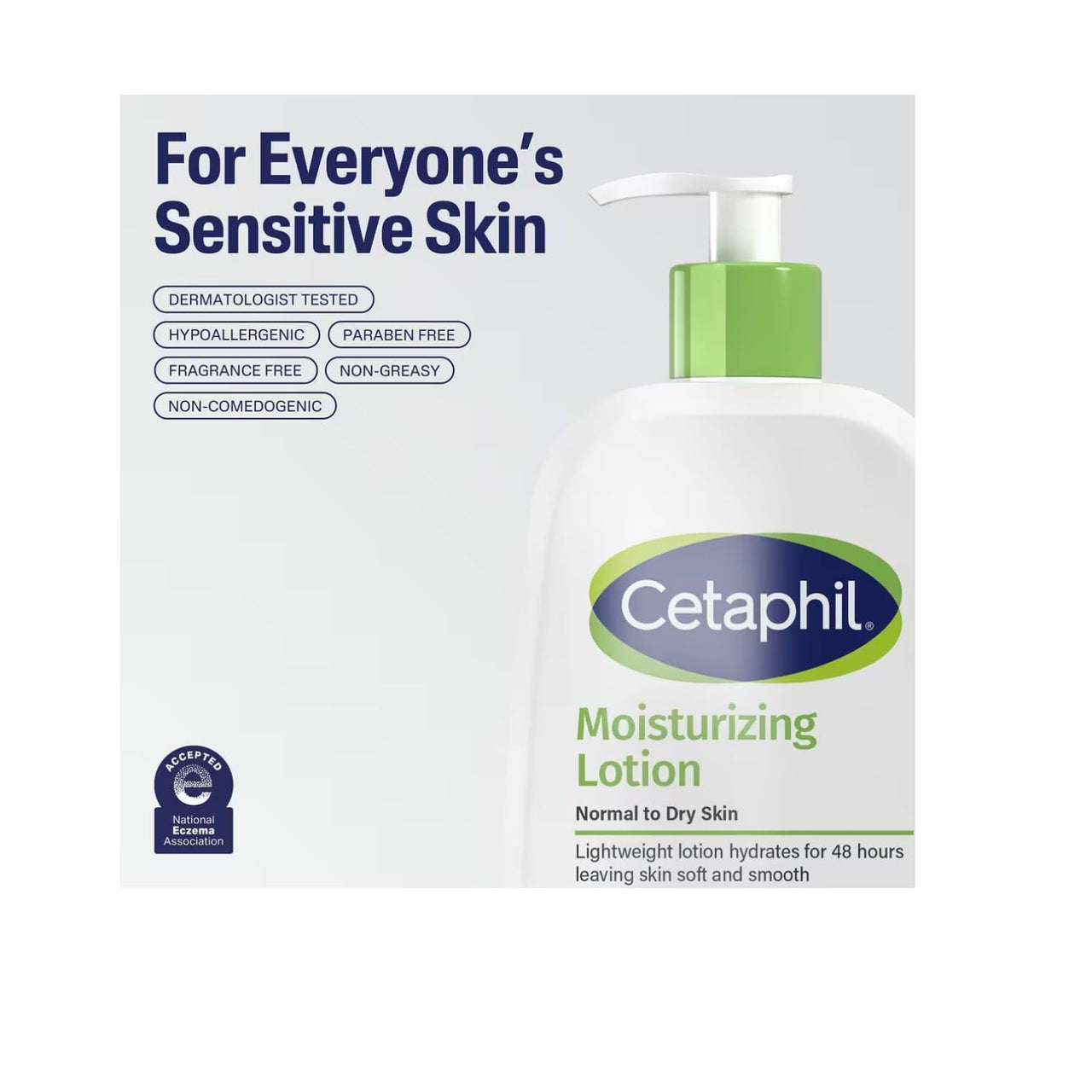 Cetaphil Fragrance Free Moisturizing Lotion, 16 Fl Oz