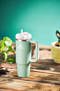 Thumbnail for Stanley Quencher H2.0 Tumbler with Straw 40 oz | Flowstate 3-Position Lid | Cup Holder Compatible for Travel | Insulated Stainless Steel Cup | BPA-Free | Eucalyptus