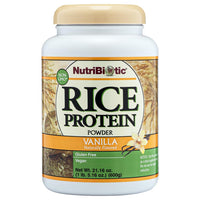 Thumbnail for NutriBiotic – Vanilla Rice Protein, 1 Lb 5 Oz (600g) | Low Carb, Keto-Friendly, Vegan, Raw Protein Powder | Grown & Processed Without Chemicals, GMOs or Gluten | Easy to Digest & Nutrient-Rich