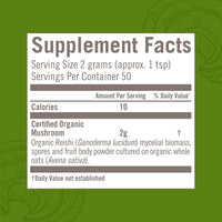 Thumbnail for OM MUSHROOM SUPERFOOD Reishi Organic Mushroom Powder, 3.5 Ounce, 50 Servings, Adaptogen, Stress & Immune Support, Superfood Mushroom Supplement