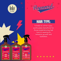 Thumbnail for Lola From Rio Rapunzel Hair Care Set: Growth Tonic, Rejuvenating Shampoo, and Milk Spray for Strong, Healthy, Voluminous Hair - 8.45 Fl Oz Each