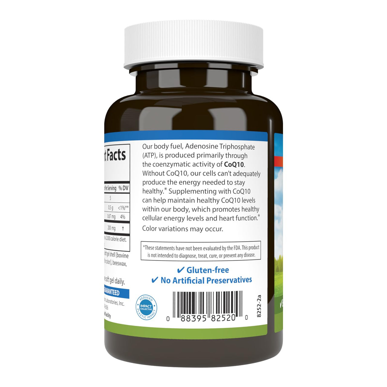 Carlson - Co-Q10, Co-Enzyme Q10, 200 mg, Energy Production & Heart Function, 120 Softgels