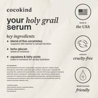 Thumbnail for Cocokind Ceramide Barrier Serum, Hydrating Serum to Reduce Dryness, All Skin Types including Sensitive Skin, Fragrance Free, Cruelty Free, Jumbo Bottle, 2oz