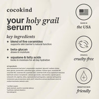 Thumbnail for Cocokind Ceramide Barrier Serum, Hydrating Serum to Reduce Dryness, All Skin Types including Sensitive Skin, Fragrance Free, Cruelty Free, Jumbo Bottle, 2oz
