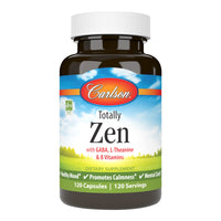 Thumbnail for Carlson - Totally Zen, GABA, L-Theanine & B Vitamins, Healthy Mood, Promotes Calmness & Mental Clarity, 120 Capsules