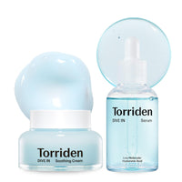 Thumbnail for Torriden DIVE IN Serum 1.69 fl.oz. + Soothing Cream (Jar) 3.38 fl.oz. | Hyaluronic Acid Care Set | Deep Hydrating Skin Care to Get Glass Skin
