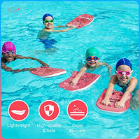 Thumbnail for HeySplash Swim Kickboard for Kids, Swimming Kickboard Cute Pattern Swim Training Aid for Children, Pool Exercise Equipments for Beginning Swimmers Safety Swim Board Auxiliary, Rose Red