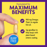 Thumbnail for InnovixLabs Triple Strength Omega 3 Supplement, Burpless Fish Oil for Women and Men - 900 mg EPA & DHA, Brain & Joint Support, Award Winning & Third-Party Tested, 200 Softgels