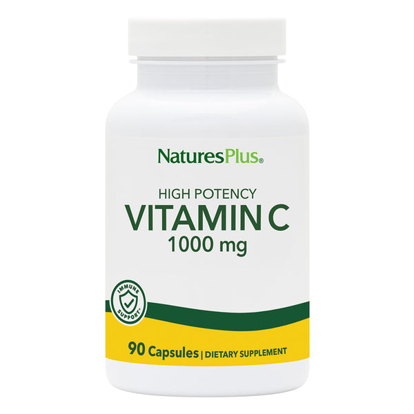 Image 1 of NaturesPlus Vitamin C 1000 mg - 90 Capsules - Supports Immune Health, Energy & Antioxidant Protection - Vegetarian, Gluten Free - 90 Servings