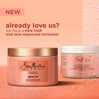 Thumbnail for SheaMoisture Shea Sugar Body Scrub For Glowing Radiance Coconut Hibiscus Glowing Radiance Body Scrub With 24h Shea Moisture Nutrients 12 oz