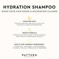 Thumbnail for PATTERN Beauty by Tracee Ellis Ross Hydration Shampoo w Honey, Aloe Vera, Biotin and Tea Tree Leaf Oil for Curly Hair 3a-4c, 25 Fl Oz