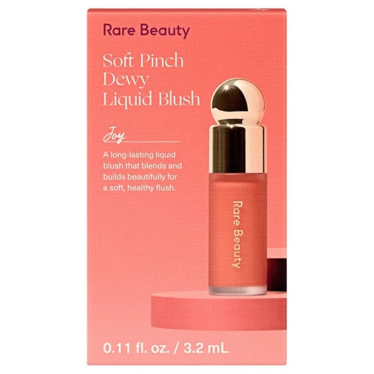 Rare Beauty by Selena Gomez Soft Pinch Liquid Blush Mini Size - Joy - Dewy Muted Peach