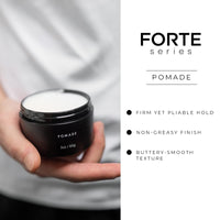 Thumbnail for Forte Series Hair Pomade for Men, Medium Flexible Hold, Low Shine, 3 oz, Water Based for Slicked Back Hairstyles, Thick, Non-Greasy, by Alex Costa