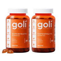 Thumbnail for Image 2 of 60 Count (Pack of 2) for the product Goli Superfruits Beauty Gummies with Bamboo Silica