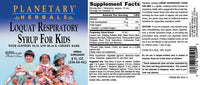 Thumbnail for Planetary Herbals Planetary Loquat Respiratory Syrup for Kids, 8 Fluid Ounce