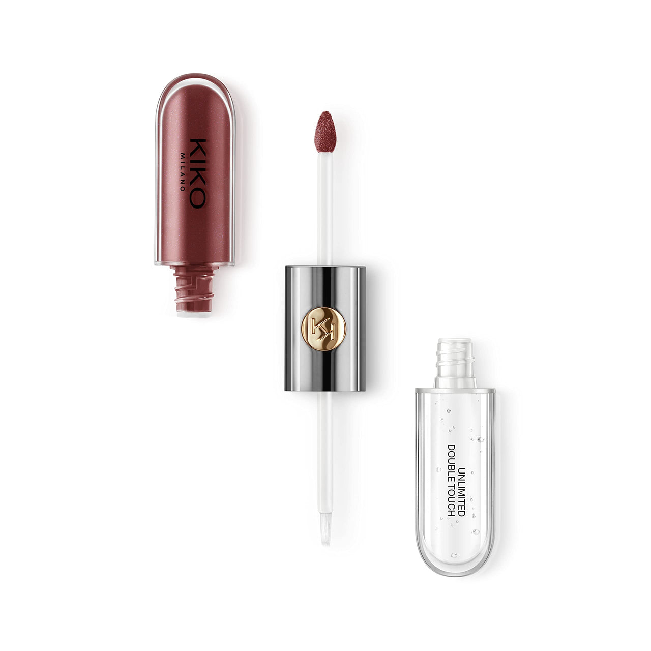 Kiko Milano Unlimited Double Touch 105 | Liquid Lipstick With A Bright Finish In A Two-step Application. Lasts Up To 12 Hours*. No-transfer base Colour.