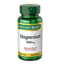 Thumbnail for Nature's Bounty Magnesium 500 mg Tablets 100 Ea