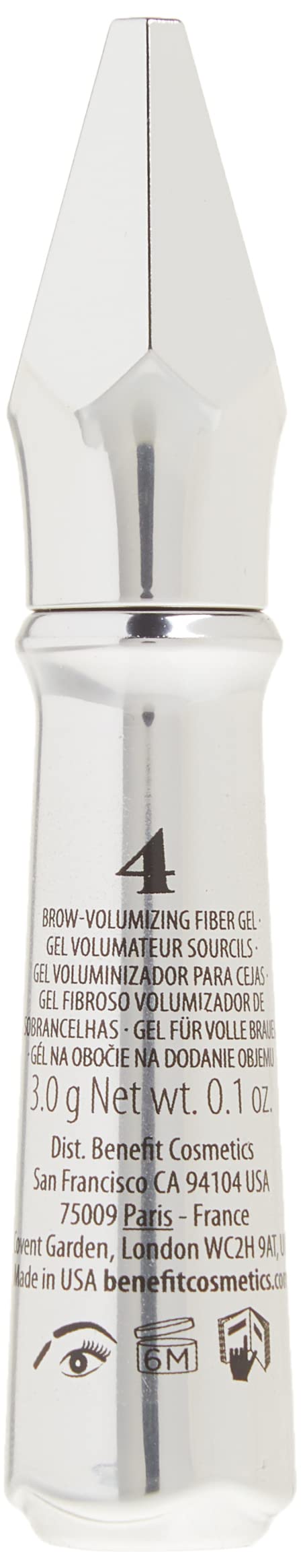 Benefit Gimme Brow Volumizing Fiber Gel # 4 Medium Dark Warm, 0.1 Oz