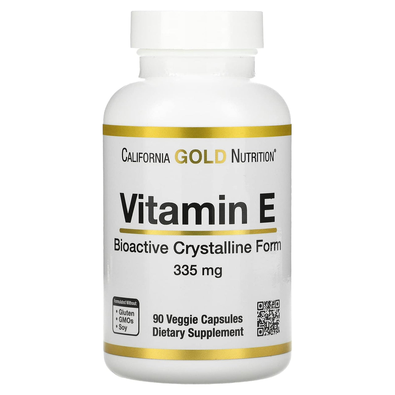 Bioactive Vitamin E, 335 mg (500 IU), 90 Veggie Capsules, California Gold Nutrition
