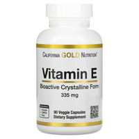 Thumbnail for Bioactive Vitamin E, 335 mg (500 IU), 90 Veggie Capsules, California Gold Nutrition