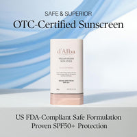 Thumbnail for d'alba Piedmont Air Fit Fresh Sun Stick, OTC BROAD SPECTRUM SPF 50+, Non-Sticky On-the-Go Sun Protection, Outdoor Essential Vegan Sun Stick, Silky & Fresh, Korean Skin Care (0.7 Oz.)