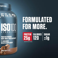 Thumbnail for Dymatize Nutrition ISO 100, Whey Protein Powder, Gourmet Chocolate, 5 Pound