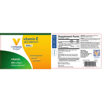 Thumbnail for The Vitamin Shoppe Vitamin E + 400IU Selenium- 100% d-Alpha Vitamin E from Natural Food Sources with Mixed Tocopherols, Antioxidant & Immune Support - Once Daily (300 Softgels)