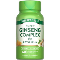 Thumbnail for Nature's Truth Super Ginseng Complex | 60 Capsules | with Royal Jelly | Non-GMO & Gluten Free Supplement