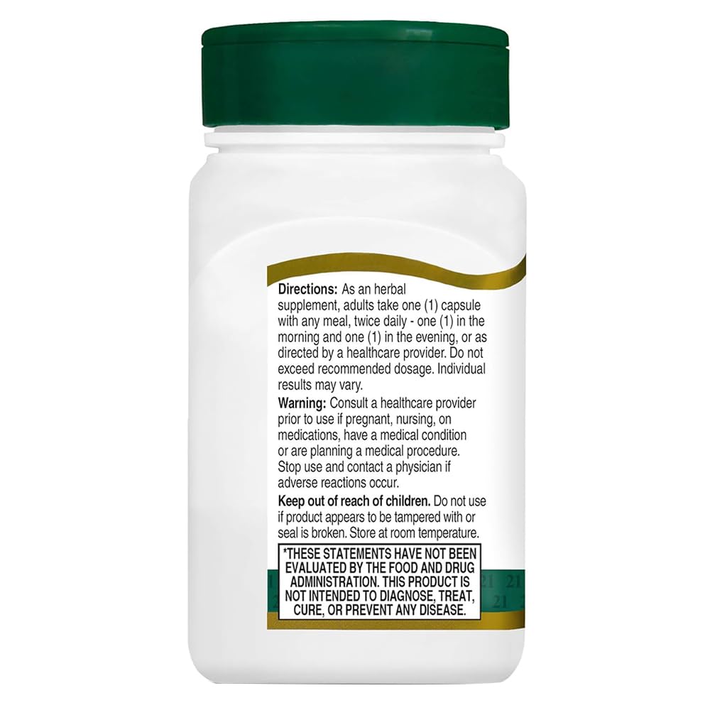 21st Century Ginkgo Biloba Extract Veg Capsules, 60 Count