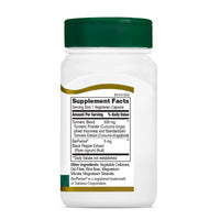 Thumbnail for 21st Century Turmeric 500 mg Plus Black Pepper Extract Vegetarian Capsules, 60 Count