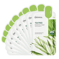 Thumbnail for Mediheal Best Korean Sheet Mask - Tea Tree Essential Face Mask 10 Sheets For All Skin Types Korean Best Sheet Mask Soothing Calming