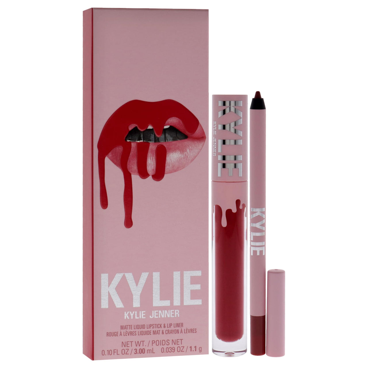 Matte Lip Kit - 401 Victoria by Kylie Cosmetics for Women - 2 Pc 0.10 oz Matte Liquid Lipstick, 0.03 oz Lip Liner