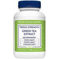 Thumbnail for The Vitamin Shoppe Green Tea Extract 750mg - Fat Metabolism & Antioxidant | EGCG Polyphenols Decaf | 200 Veggie Caps | Triple Strength