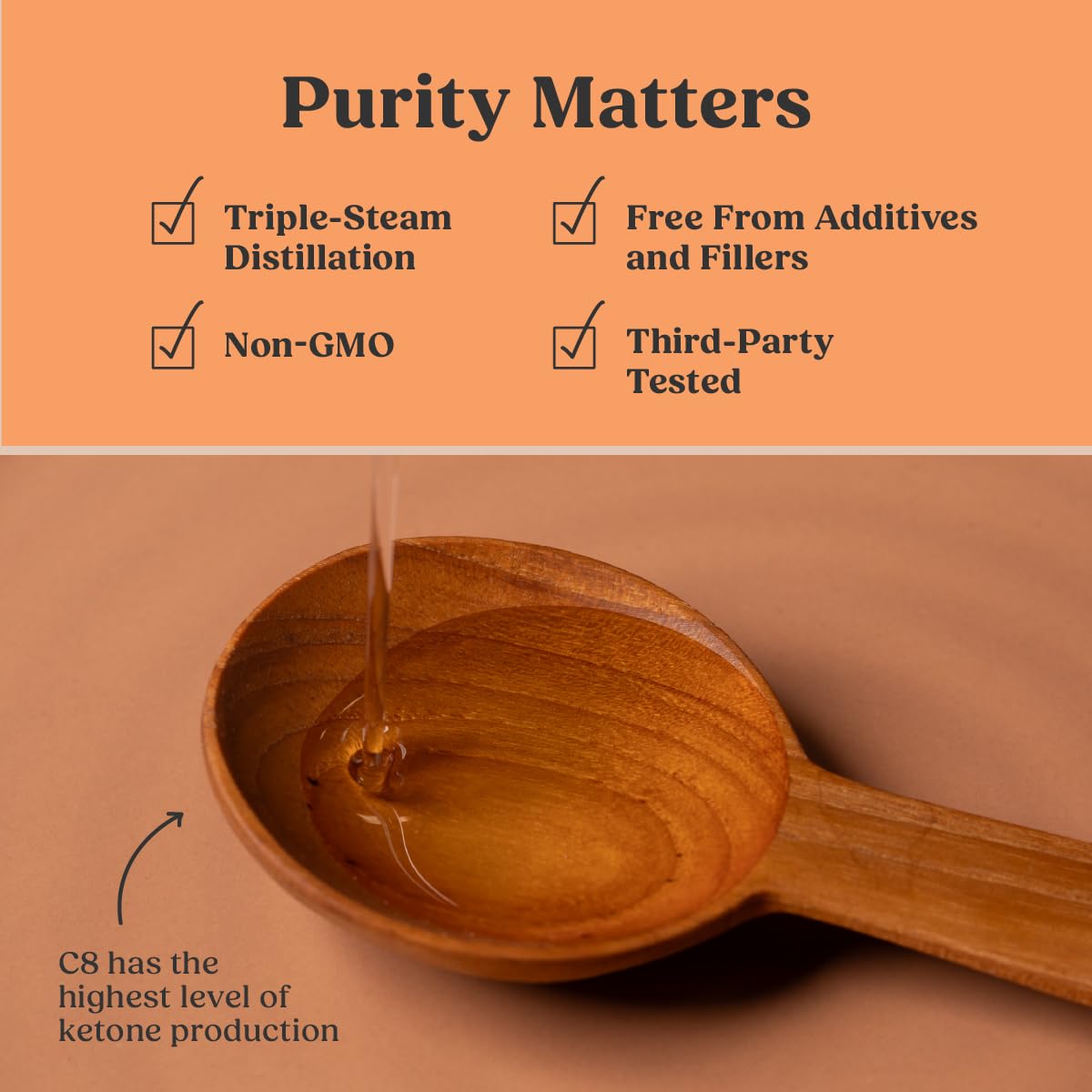 Bulletproof Coconut Brain Octane C8 MCT Oil, 16 Ounces, Premium Keto Supplement for Sustained Energy, Brain and Body Fuel, Unflavored, Add to Coffee and Smoothies, Packaging May Vary