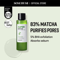 Thumbnail for SOME BY MI Super Matcha Pore Tightening Toner - 5.07Oz, 150ml - Made from Matcha Extracts for Sensitive Skin - Skin Moisturizing and Purifying - Blackheads, Sebum and Pore Care - Korean Skin Care